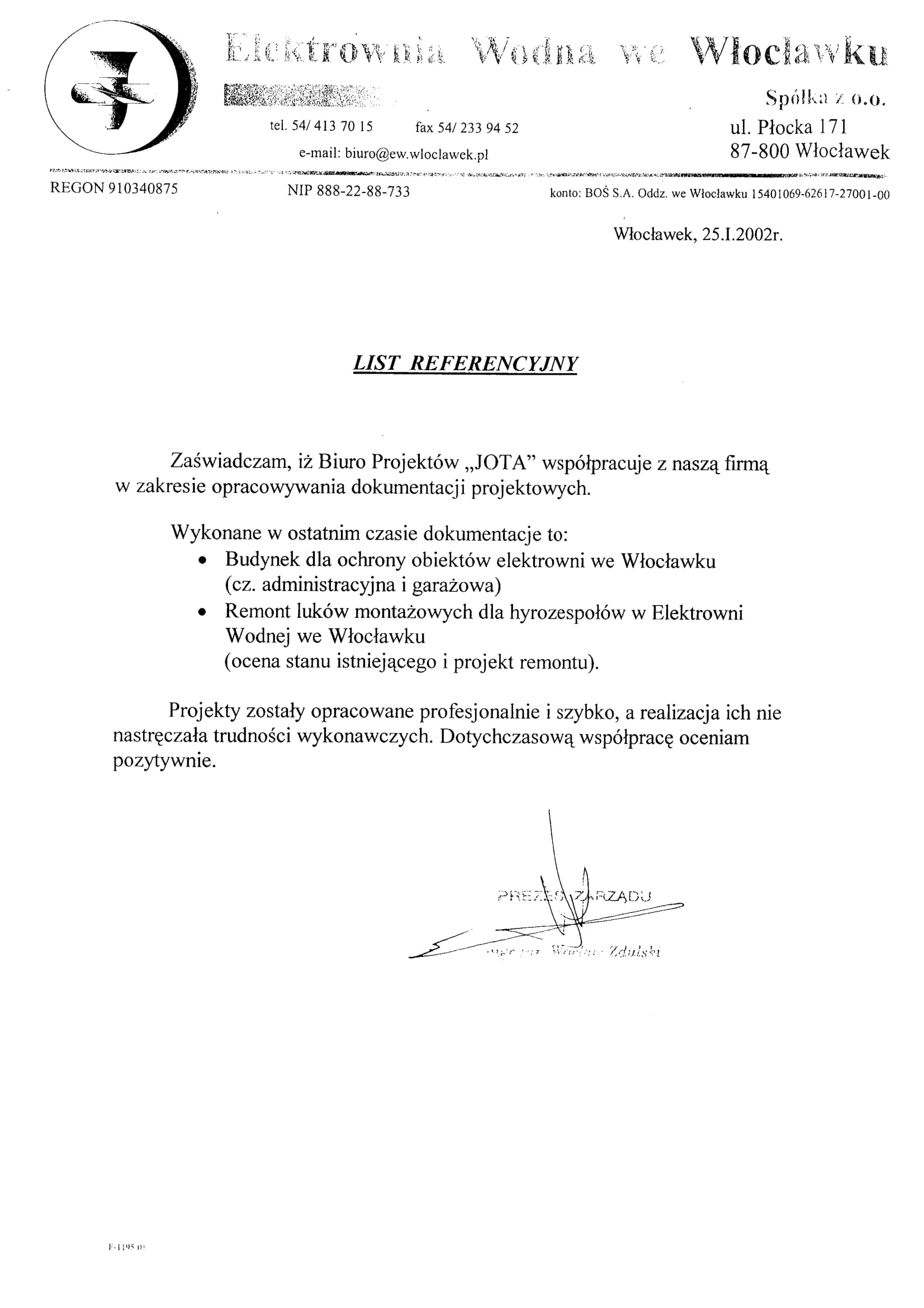 Referencje, projekt, biuro projektowe, biuro projektowe jota, andrzej tomaszewski, jota andrzej tomaszewski