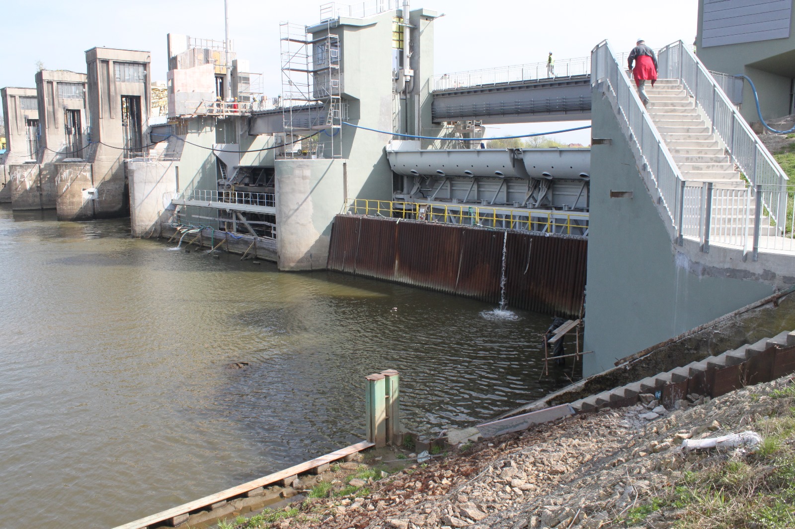 stopień wodny, brzeg dolny, budownictwo hydrotechniczne, projekt hydrotechniczny