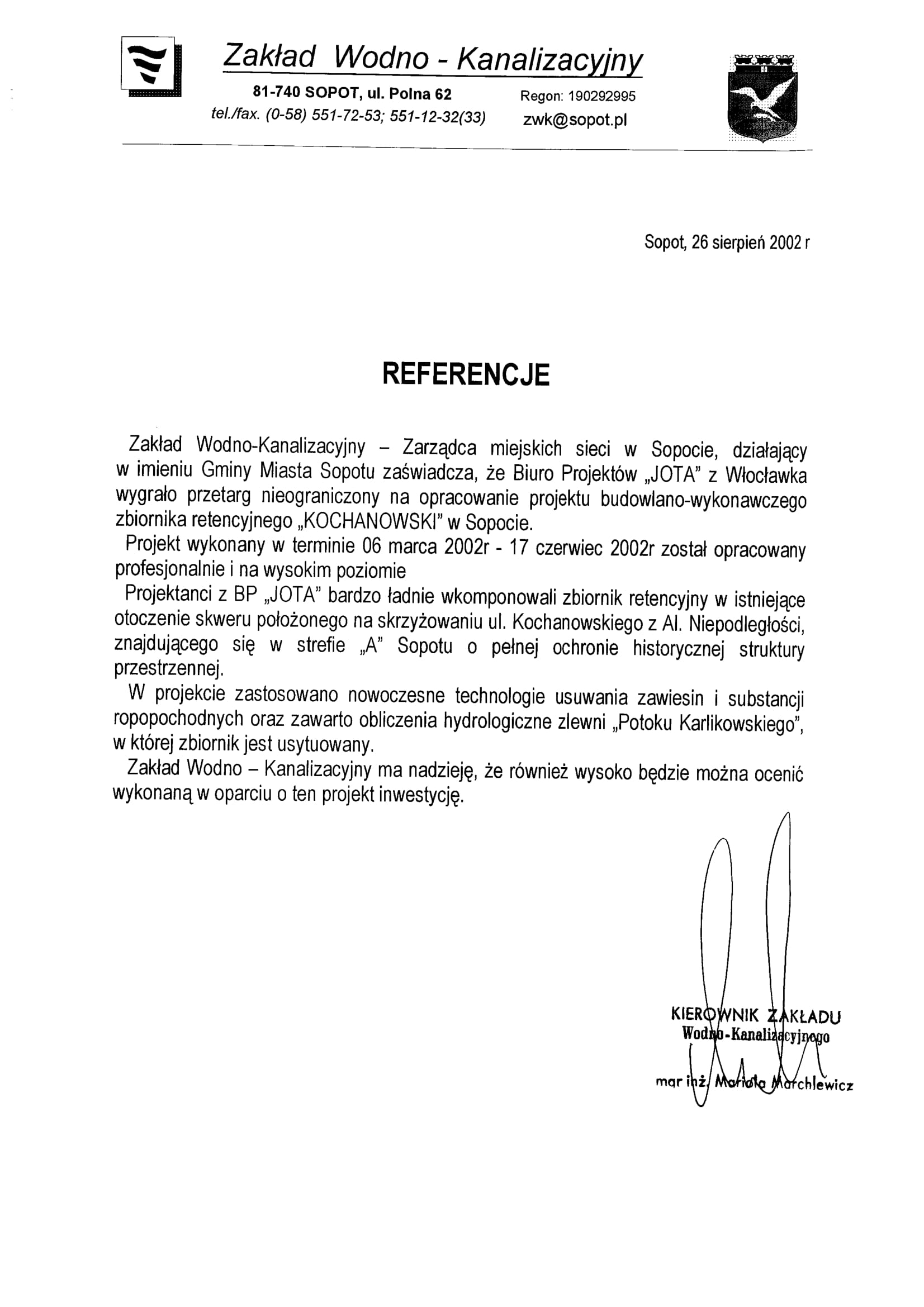 Referencje, projekt, biuro projektowe, biuro projektowe jota, andrzej tomaszewski, jota andrzej tomaszewski